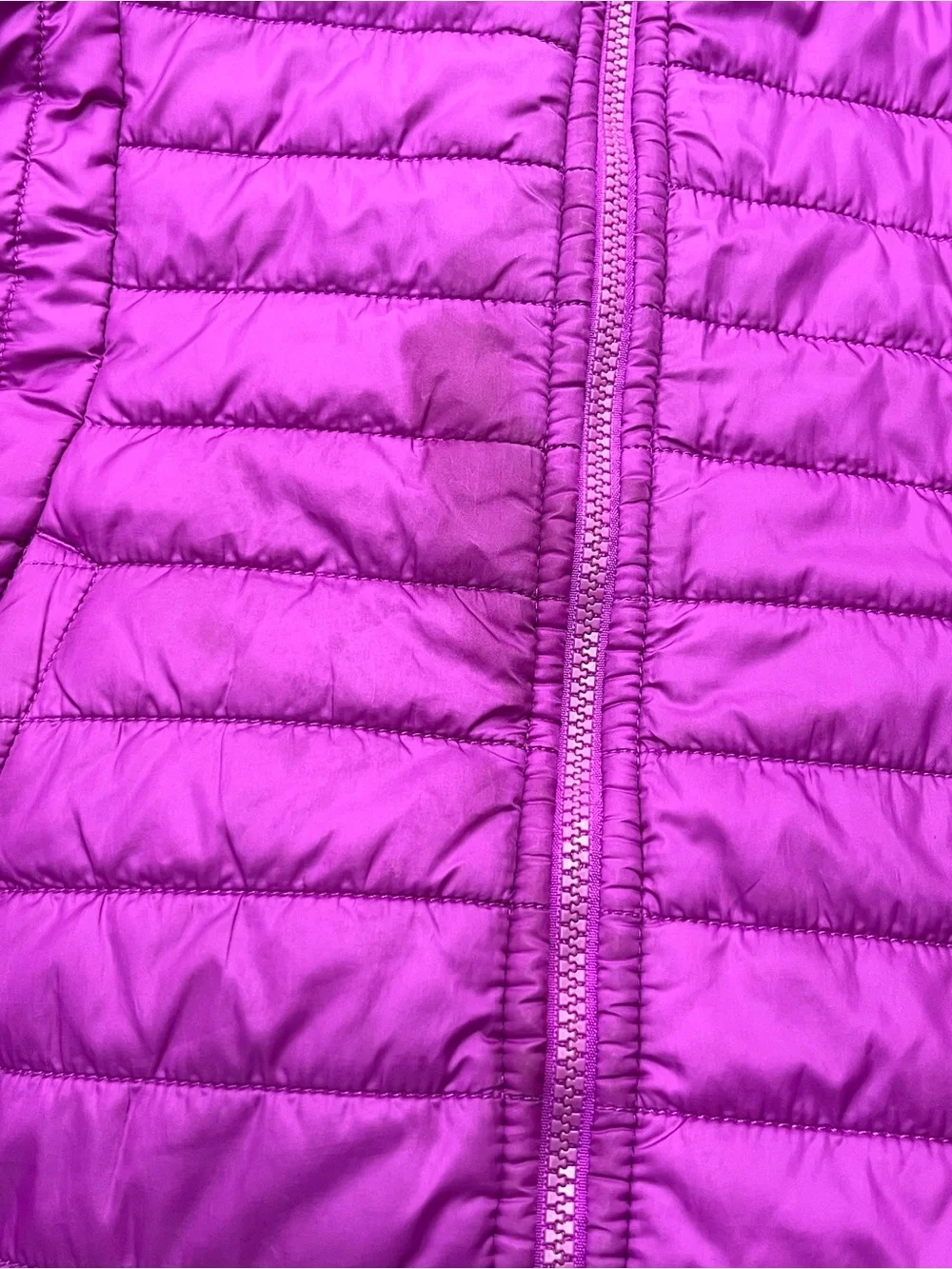 The North Face Girls' Reversible Purple Puffer Jacket Size Large 14/16